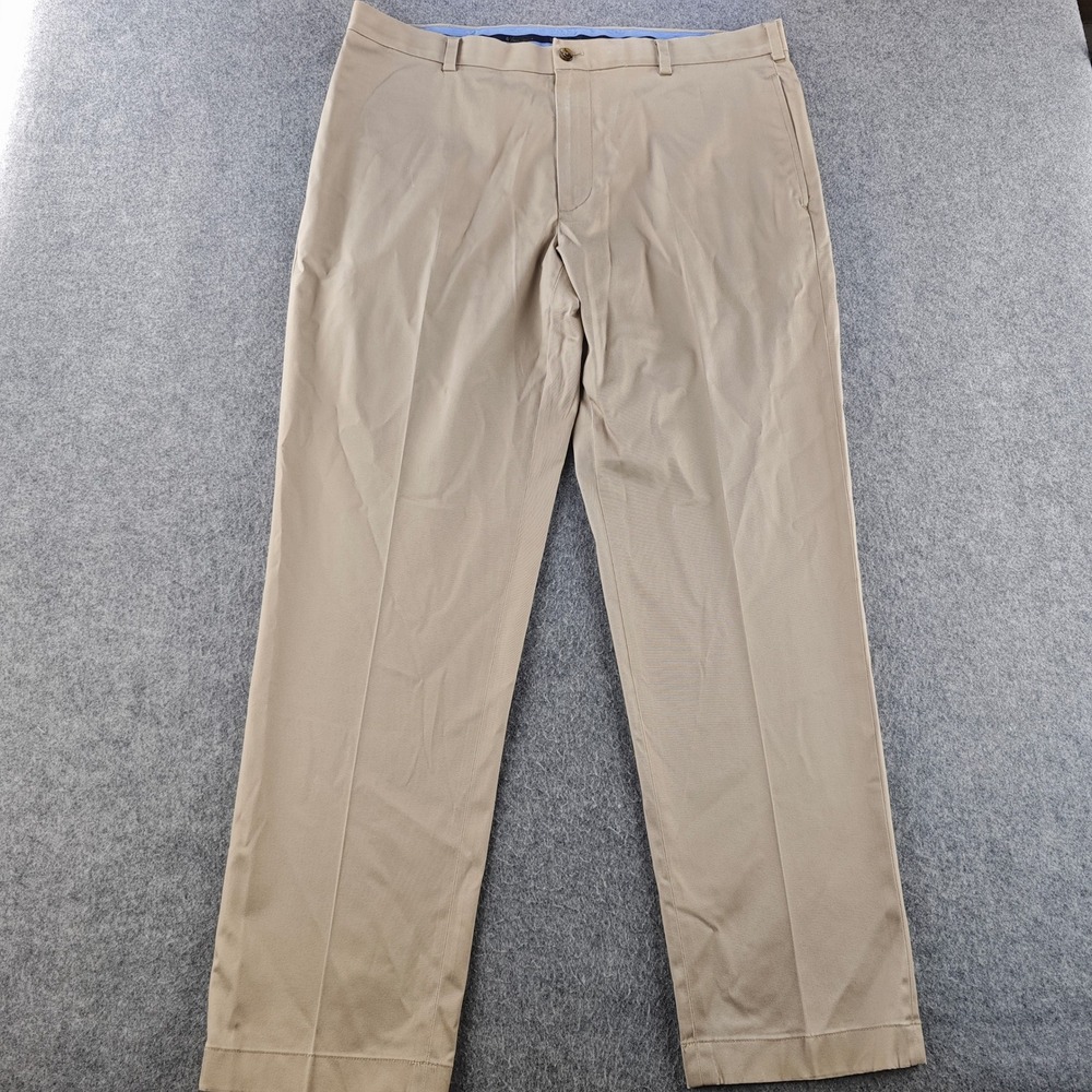 Brooks Brothers Clark Advantage Chino Pants Mens 38x31 Khaki Tan Stretch